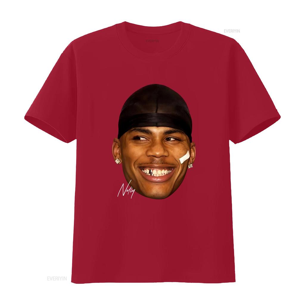 Nelly Rap Vintage T Shirt 90s Album Poster Iconic Hip Hop Style Face Lil Baby Vintage Designer Clothes Comfortable