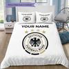 Custom Name,Germany Pattern Bedding Home Decoration Birthday Gift ( 1 Duvet Cover + 2 Pillowcase, Without Core),fan Merchandise.