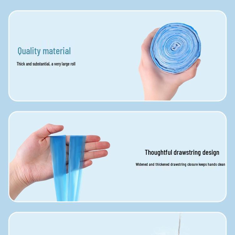 Thick Large-Size Drawstring Trash Bags for Home, Office & Dorm