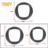 ABS Plastic Matte Black Car Front Grille Cover Emblem Rear Trunk Decal  Protective Cover Suitable for Fiat Panda 2016 +