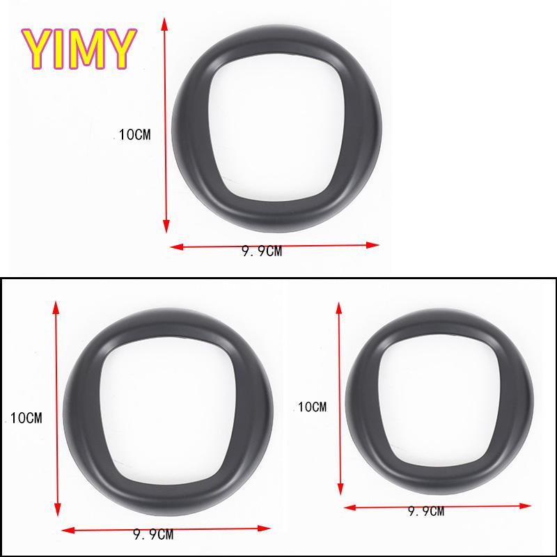 ABS Plastic Matte Black Car Front Grille Cover Emblem Rear Trunk Decal  Protective Cover Suitable for Fiat Panda 2016 +