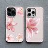 Silicone Phone Case For iPhone 15 16 14 Pro Max Plus 13 12 11 Pro Max XR XS X 7 8 SE2 Lily Orchid Flower Bloom Luxuriantly Cover