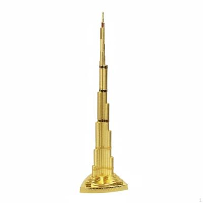 Burj Khalifa Landmark Model, Metal Craft, Modern Minimalist Home Decor 13cm