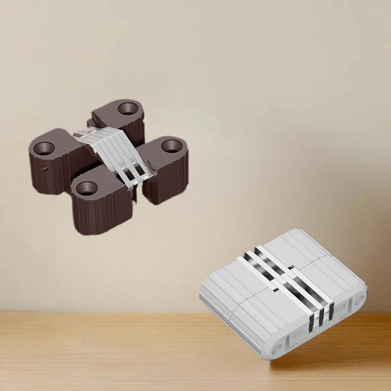 Cross Hidden-Hinges Plastic Iron Folding Door Table And Chair Cross Hinge Plastic Concealed Hinge Furniture Hardware Accessories