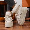 Fashionable New Elegant and Sexy Warm Work Boots Winter Round Toe Comfortable Thick Sole Anti Slip Casual Women's Snow Boots