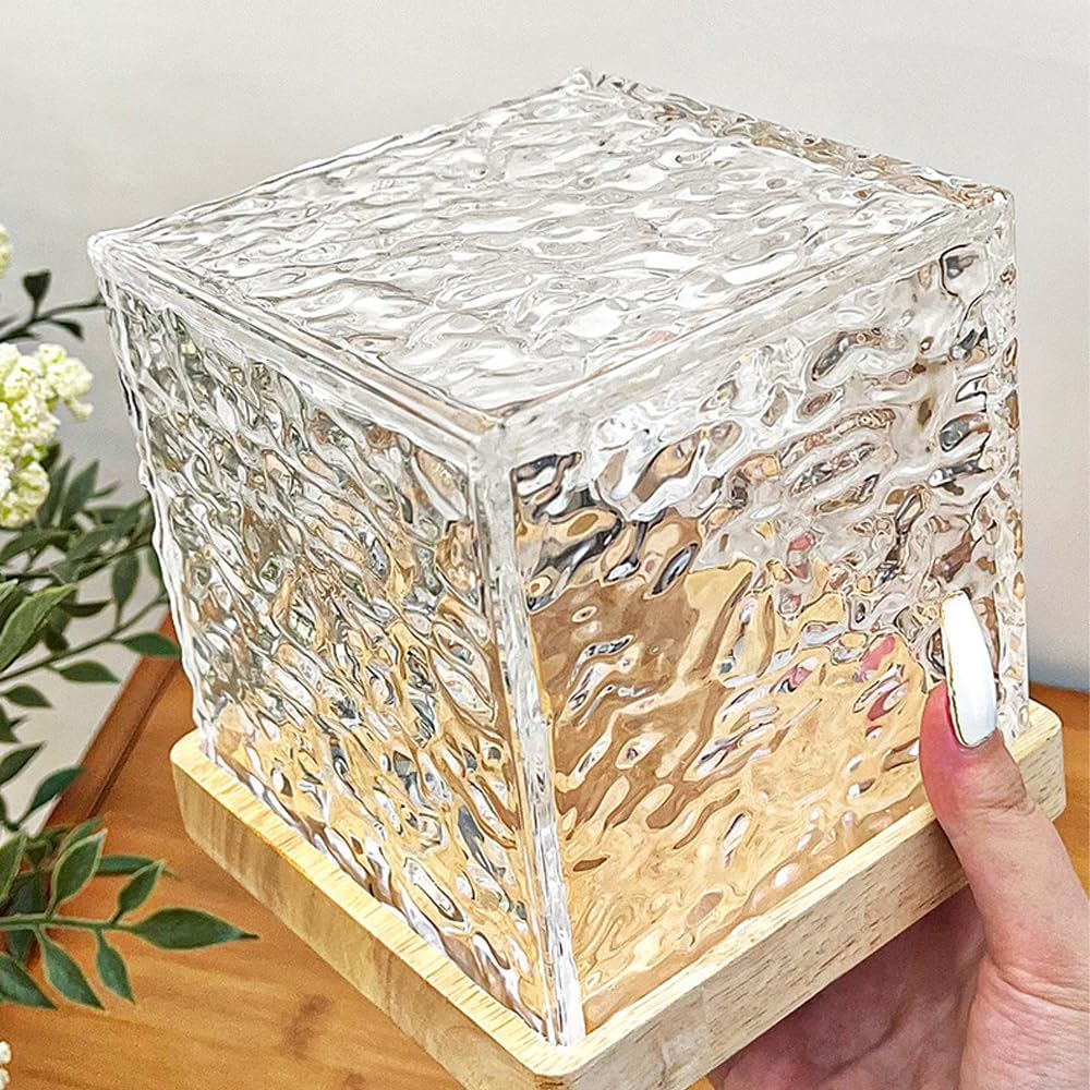 Water Projector Light, LED Water Ripple Aurora, Luminorthe Cube Lamp, LED Water Ripple Northern Aurora Projector, Ocean Aura Water Lamp, 16-Color