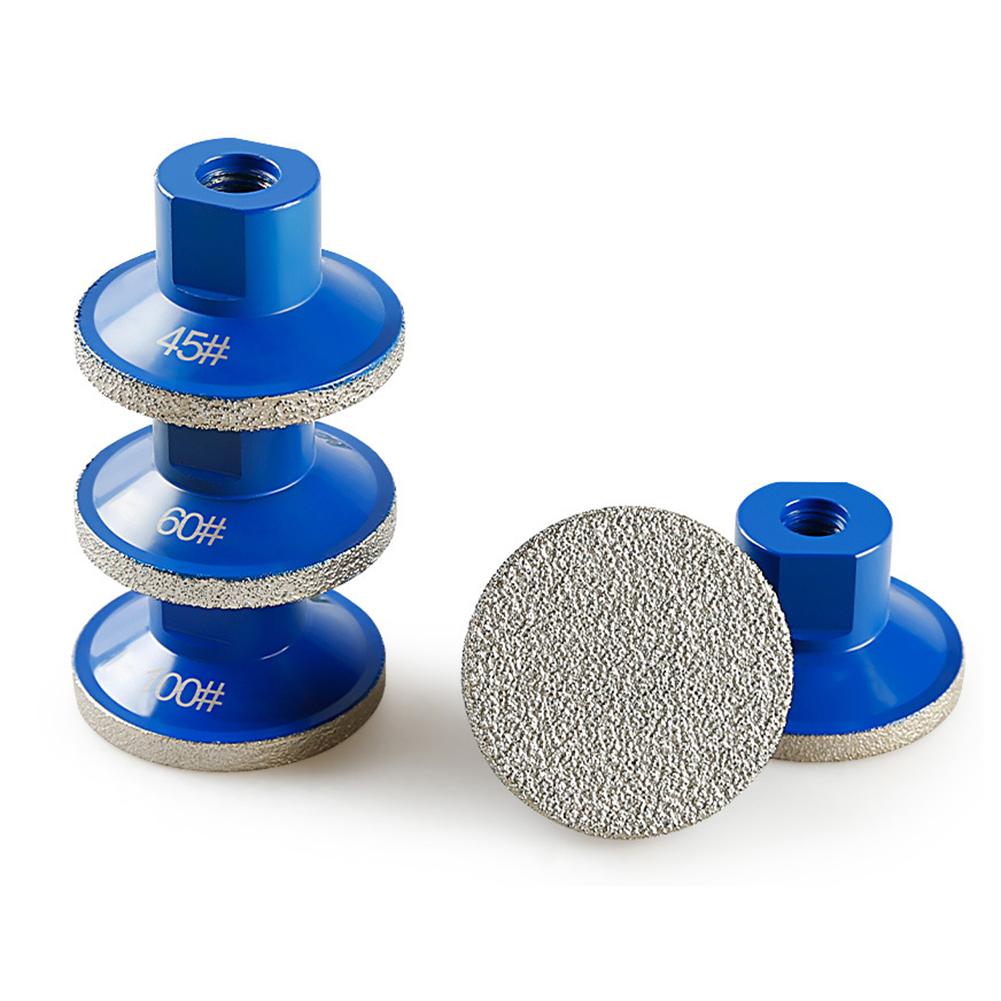 For M10 Thread Abrasive Grinding Pad Brazed Grinding Head Grit 45 High Hardness Grinding Tool For Professionals