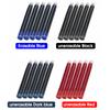 50 Piezas Cartuchos de Tinta para Pluma Estilográfica Recargas Botella 4 Colores Desechables Diámetro 3.4mm 2.6mm Suministros de Papelería para Escuela Oficina CW-159