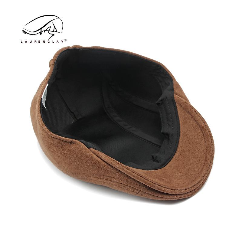 Simple Light Board Suede Hat Men and Women Classic Beret Spring and Autumn British Cap Retro Forward Hat