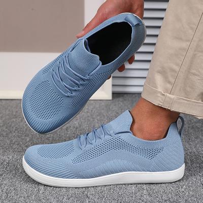 Zapatillas de Moda Nuevas Malla Suela Blanda Transpirables Casuales con Cordones Zapatos Versátiles Diarios Punta Redonda Zapatillas para Correr para Parejas Ventas Calientes