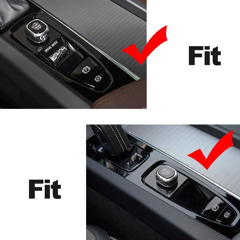 Center Console Car Armrest Gear Stall BrakeHand Frame Decoration Cover Trim Chrome NEW For Volvo XC90 XC60 S90 V90 V60 S60