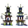 1069pcs Shinobi City of Stiix Temple Ghost Ship Outpost Nya’s Speedboat 10401 Building Block Toys Compatible With Model