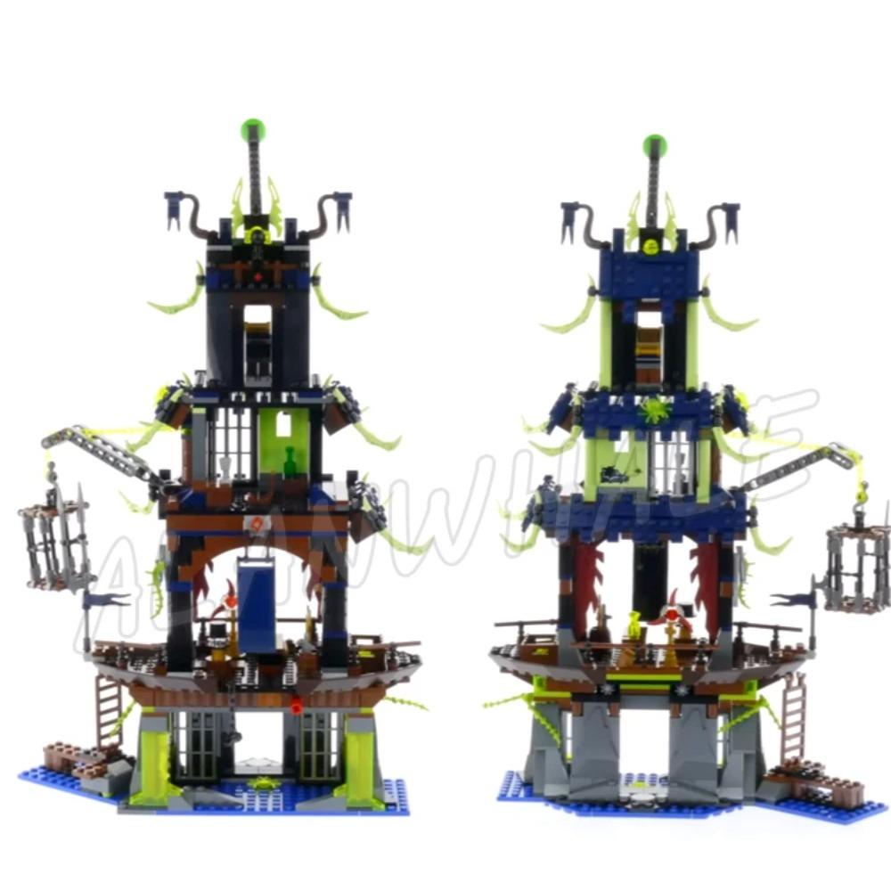 1069pcs Shinobi City of Stiix Temple Ghost Ship Outpost Nya’s Speedboat 10401 Building Block Toys Compatible With Model