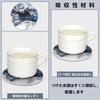 HUACHENG Stylish Set of 6 Ceramic Coasters with Marble Pattern, Heat-Resistant, Protective Cork Backing, MugTea PadCup Mat, Water-Absorbent,