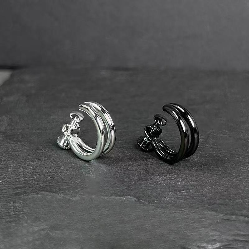 Ear Hook Male Screw Style Adjustable Tightness Ear Ring Ear Bone Clamp Without Ear Piercing Holes
