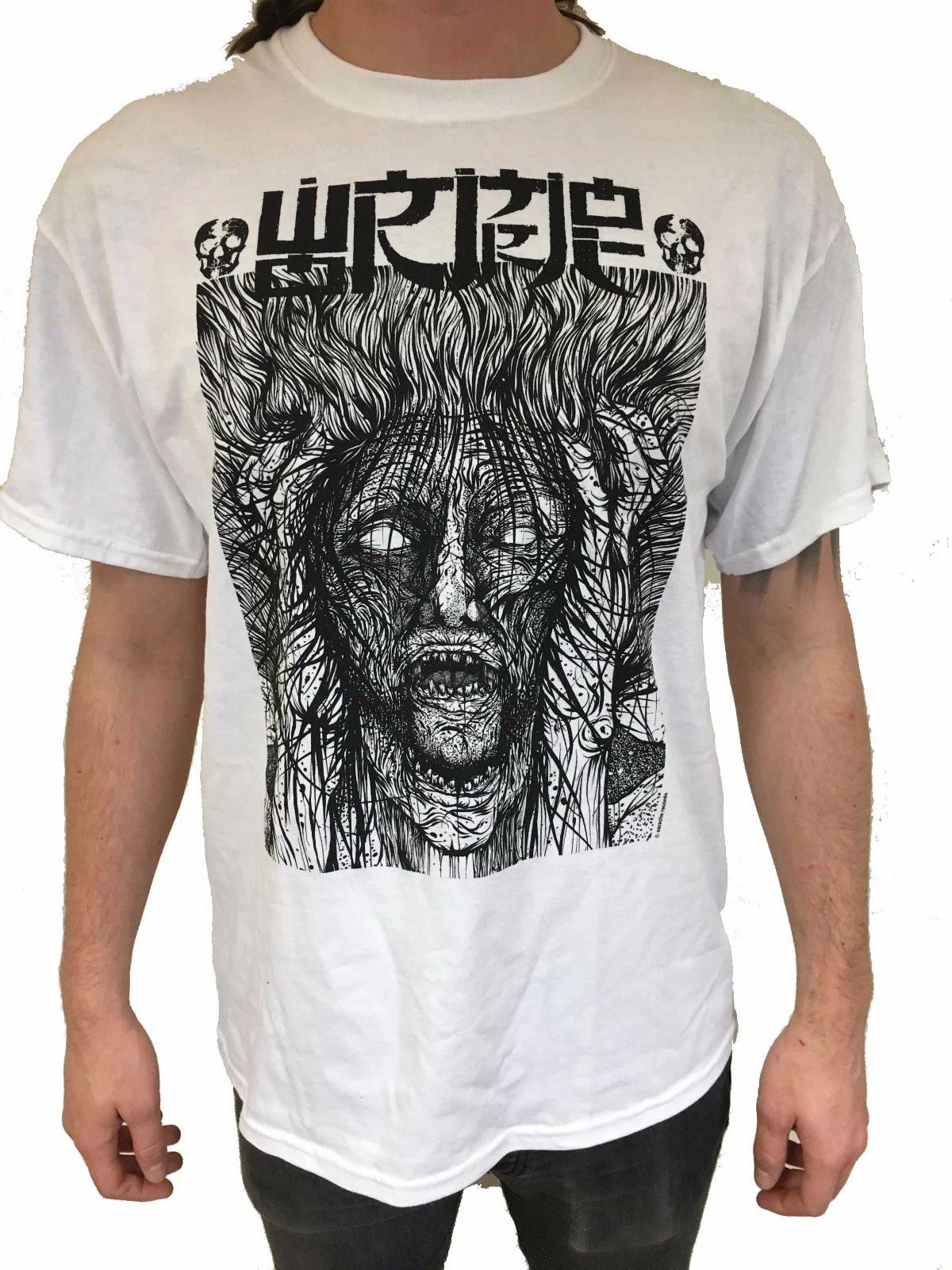 

Wormrot Voices White T shirt - NEW OFFICIAL abuse noise dirge S