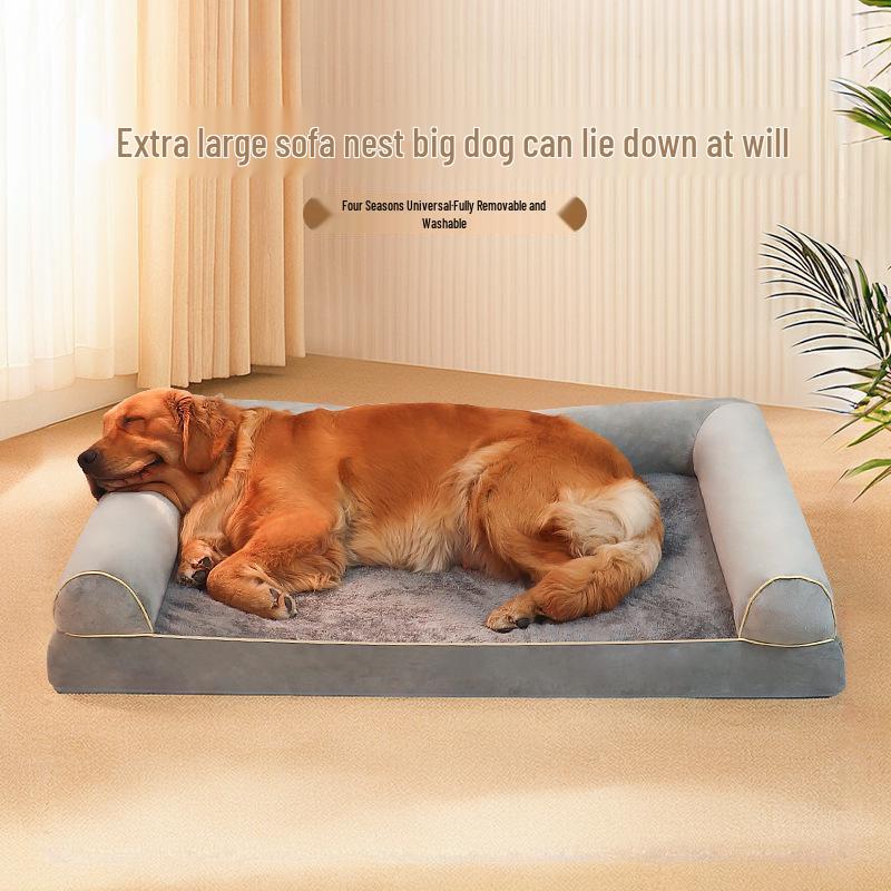 All-Season Doghouse Sponge Bed: Cool in Summer, Warm in Winter
