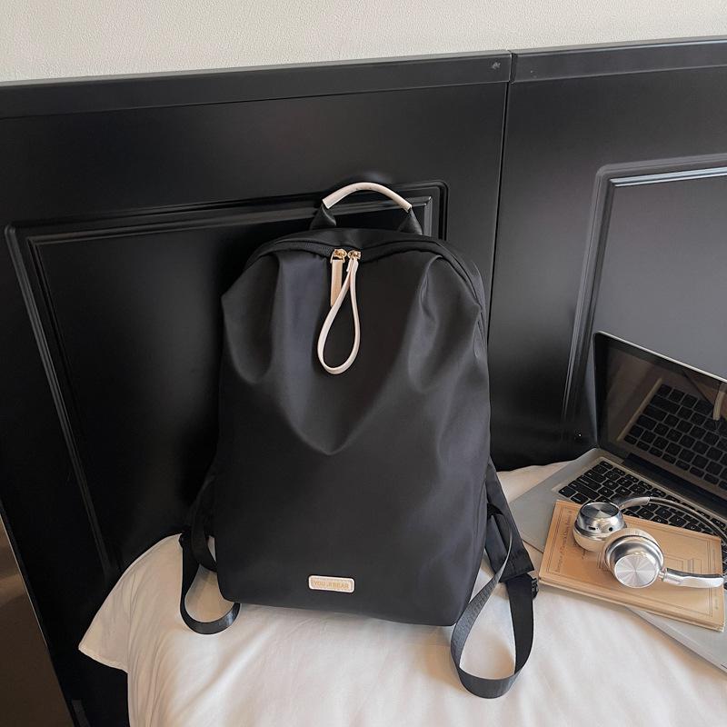 

Trendy brand fashion backpack versatile light leisure simple travel large capacity bag чорний