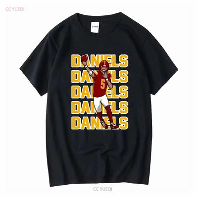 Jayden Daniels Text Pic T Shirt Long Or Short Sleeves Vintage Washed Breathable Soft Stylish Comfortable Fashion Stretched