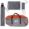 Car Canopy Grey and Orange 350 X 250 Cm Polyester and Steel