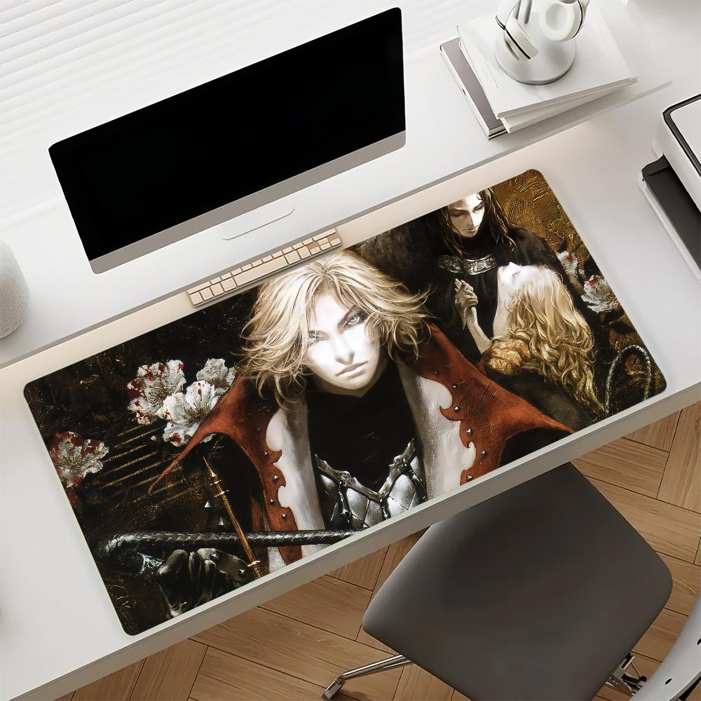Game CCastlevania Mouse Pad Nonslip Locking Edge DeskMat PC Laptop Accessories Rubber Office Keyboard Large Game