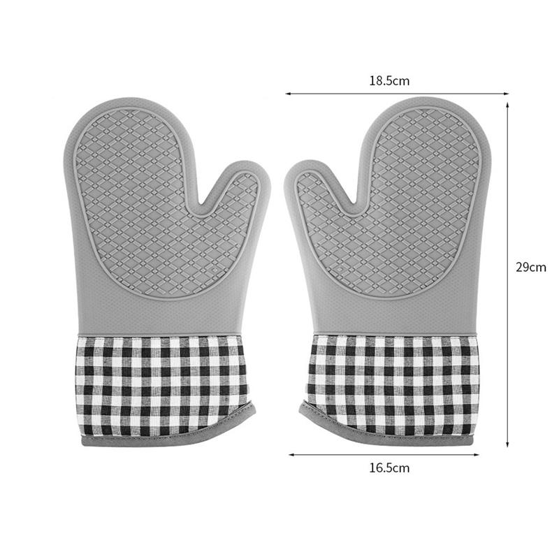 Universal Silicone Anti Scald Oven Glove Fish Shaped Thickened Insulation Gloves BBQ Mitts Tray Dish Bowl Holder Baking Supplies