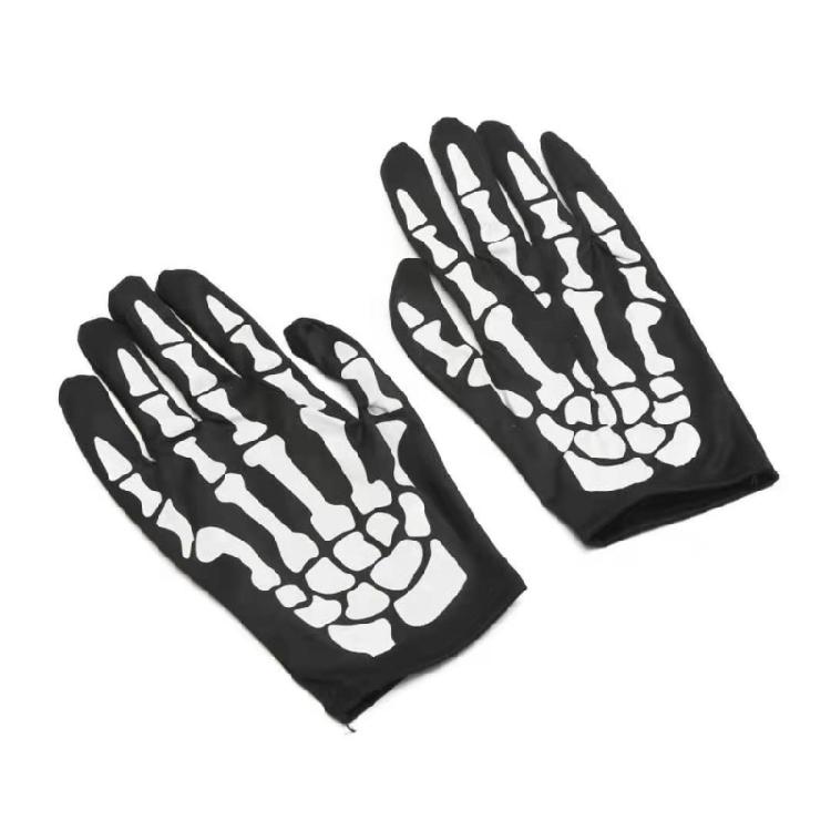 Halloween Skeleton Gloves Skull Face Mask Costume Party Cosplay Props Outdoor