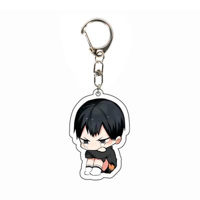 Anime Keychains Haikyuu Man Keychain Bags Women Key Ring Chain Acrylic Key Chain Pendant Accessories Friends Gifts