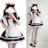 Sweet Maid Outfit Women Anime Maid Costume Fancy Dress Cosplays Costume Maid Dress with Sock Headwear Apron Bustel