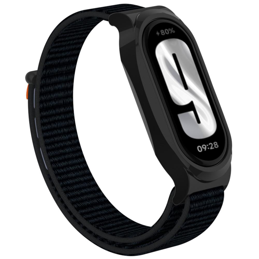 

Для Xiaomi Smart Band 9/8 Ремешок для часов Нейлоновый петельный браслет на запястье с корпусом часов из ПК P