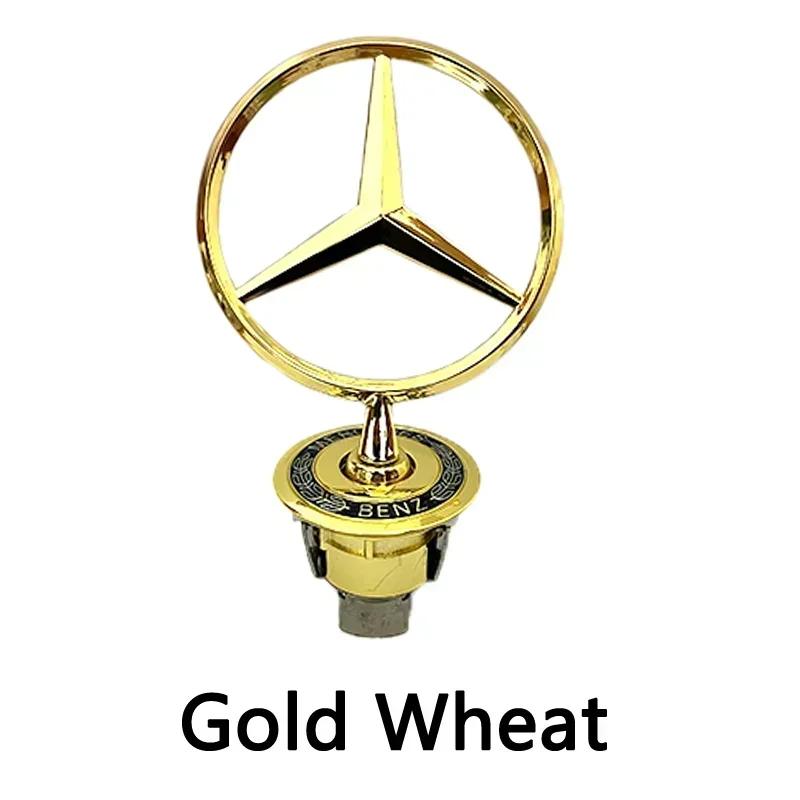 

Автомобильная наклейка 2025 Горячая Для Benz 1шт 44мм 57мм 74мм Металлическая Для Mercedes Benz Передний Капот Head GLA GLB GLC GLE E200 E260 E300