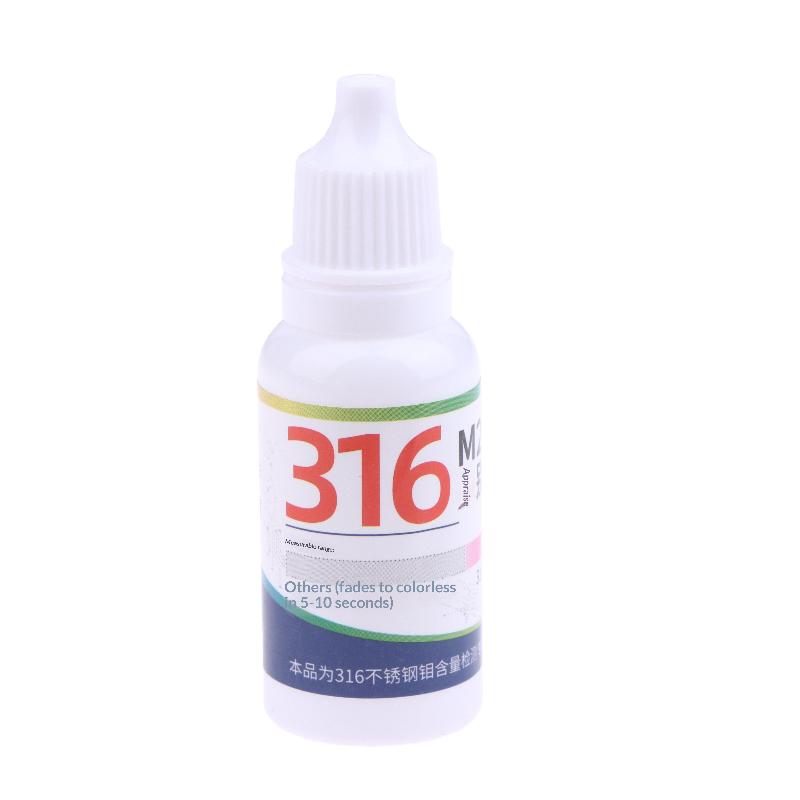 1/3/5Pcs Manganese Drugs Identifying Reagents Analysis Testing Solution 15ml 304/316 Stainless Steel Testing Solution
