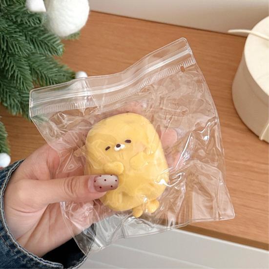 Brinquedo de Aperto de Frutas Desenho Animado Subida Lenta Alívio de Estresse Estrela Croissant Foca Pintinho Brinquedo Sensorial Estudantes Trabalhadores de Escritório Presente Anti-ansiedade