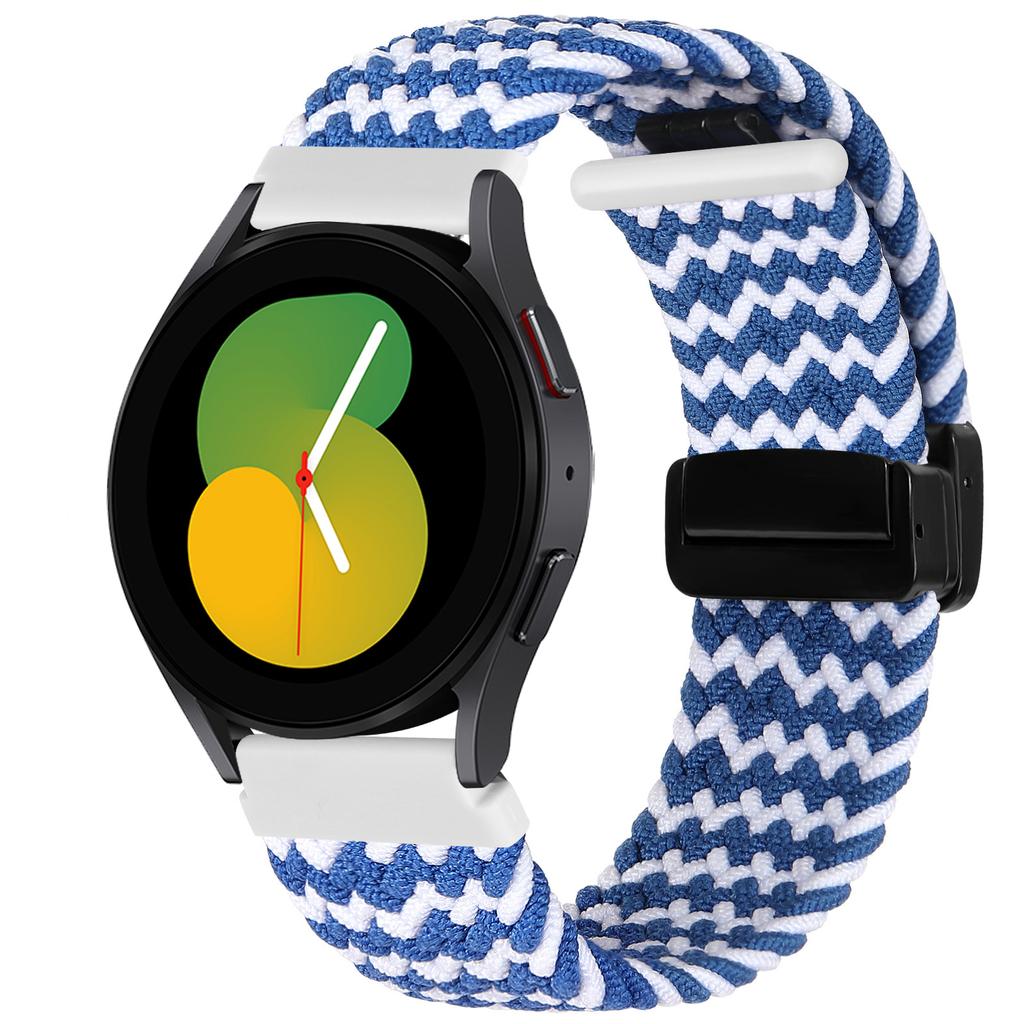 20mm/22mm Watch Strap For Samsung Galaxy watch 7 6 4 classic 5 pro active 2 Magnetic braided bracelet Huawei watch GT 2 3 4 band