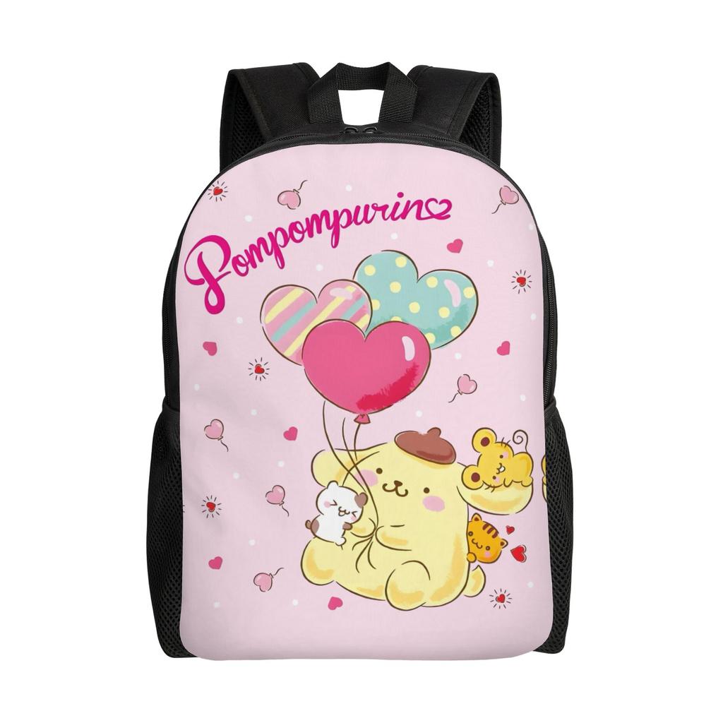 P-Pompompurines Laptop Backpack Men Women Basic Bookbag for School College Students Dog Cartoon Bags
