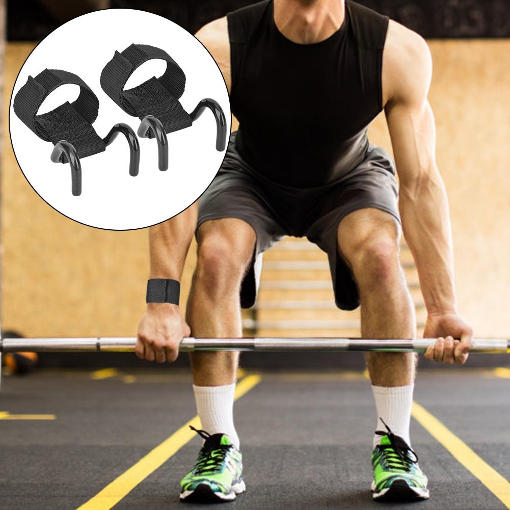 2Pcs Fitness Weight Lifting Hook Training Gym Grips Straps Wrist Support for Sports Exercise EquipmentWeight Lifting