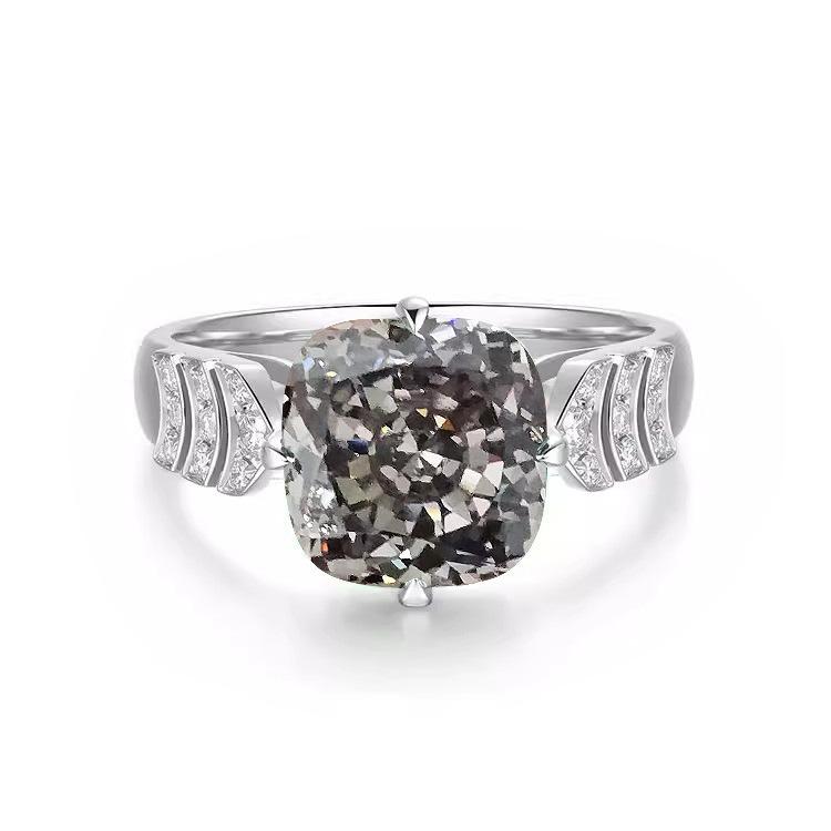 Jewelry Inlaid Zircon Ring Fashion Wedding Ring Accessories 2025 Men's and Women's Adjustable Ring Openings