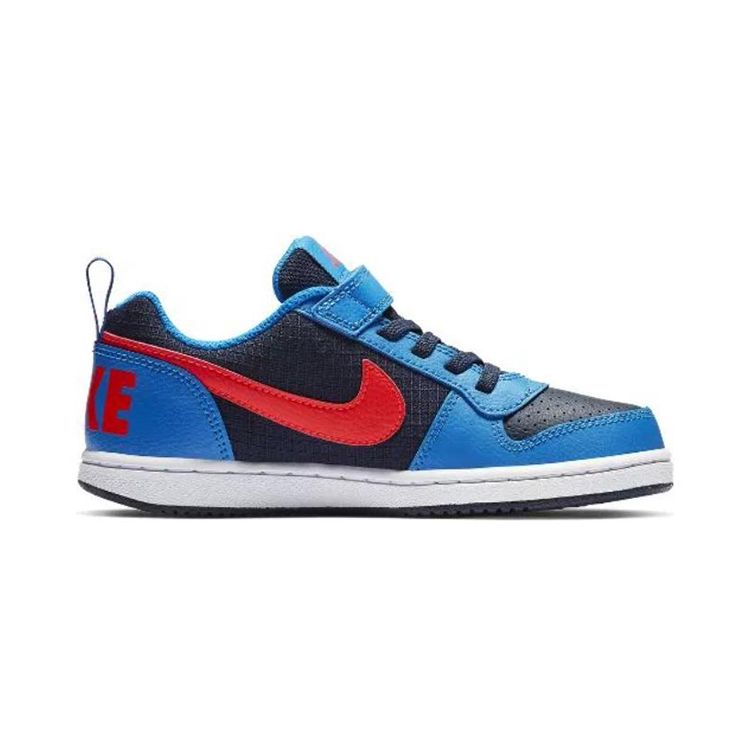 Nike Low Skate Shoes Kids Sneakers Blue Black Red 870025-404