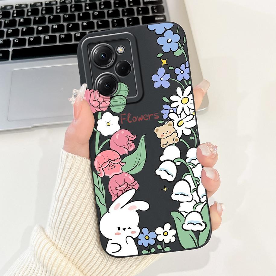 For Xiaomi Poco X5 Pro Case Cool Fashion Flower Sunset Soft Silicone Soft Protection Cover For Xiaomi Poco X5 X 5 X5Pro 5G Funda