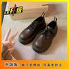 British style retro versatile heightening platform small leather shoes women's non-slip explosion college loafer single shoes 2025 new