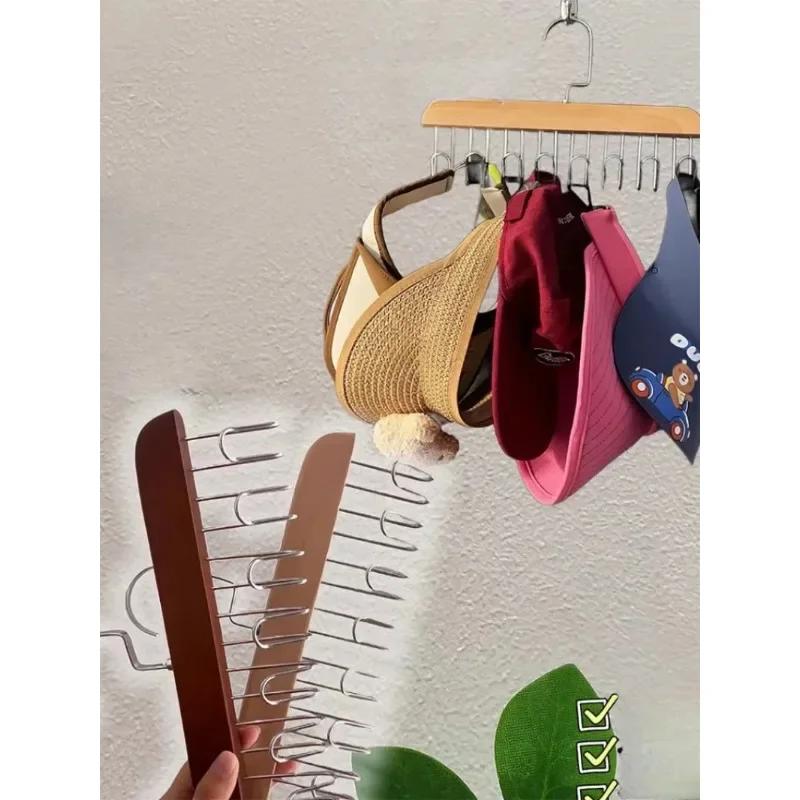 Household 8 Hook Hanger Rack Multifu Convenience Drying Rack Hanging Belts Hats Vests Silk Scarves Household Storage Goodies