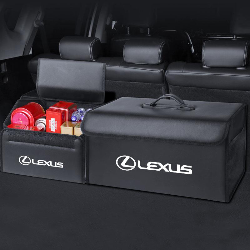 2026 Hot Interior Stickers Car Storage Bag Organizer Vehicle Foldable Trunk Box For Lexus LS LC RZ IS350 ES300 GS350 CT200h GX46