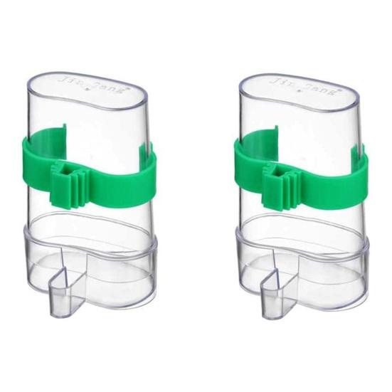 Automatisk fuglevanndispenser Fugledrikkemater Gjennomsiktig fuglebur vannfontene for Budgie Cockatiel Lovebird Canary Finch