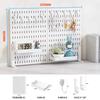 Neat Plastic Pegboard  Desk Organizer with Multiple Accessories for Home Office, Craft Room and Garage Display