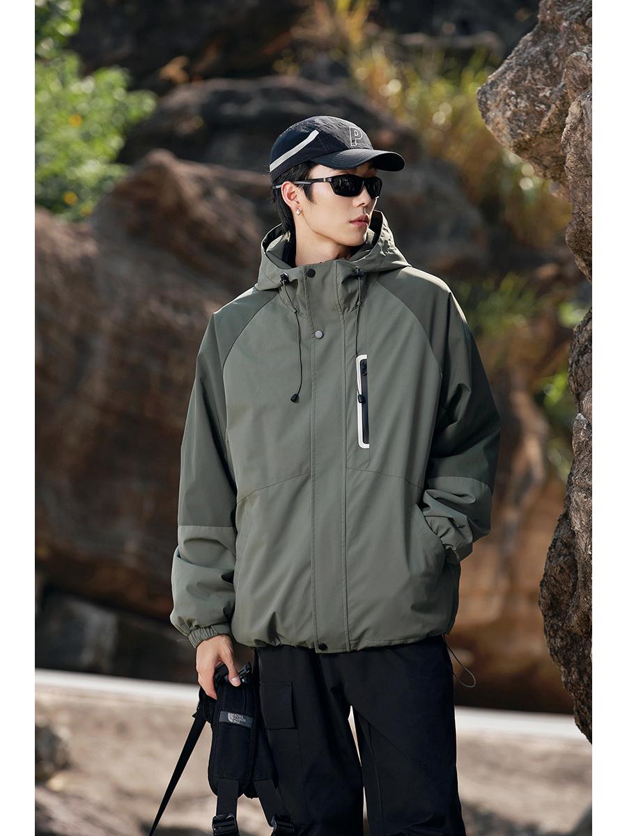 

Унисекс Зимняя Ветровка 3-в-1 для Активного Отдыха: Ветрозащитный, Водонепроницаемый, На флисовой подкладке. Large