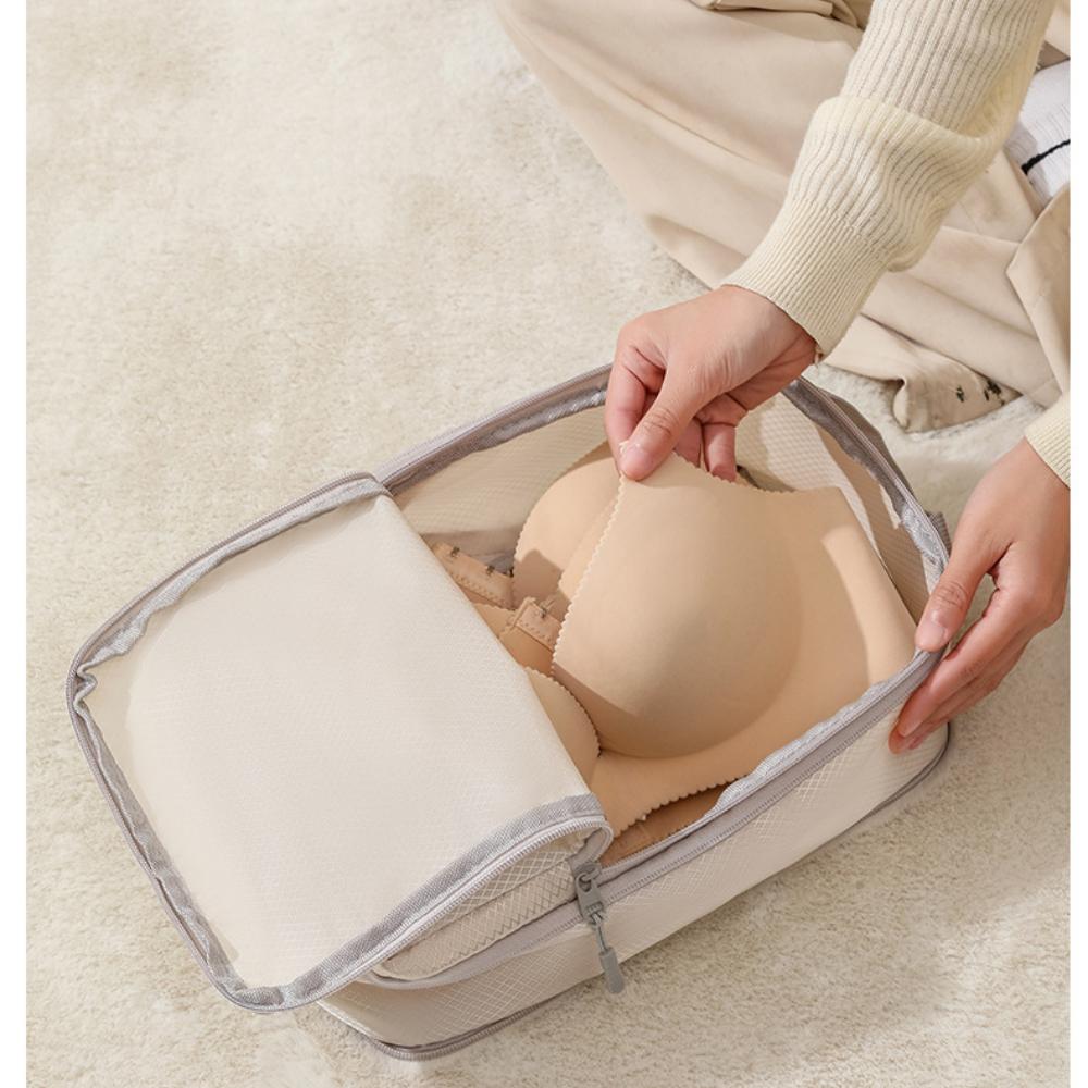 Travel Compression Packing Cubes Suitcase Luggage Organizer Set Zipper Foldable Storage Bag for Clothes Shoes Travel Accessories