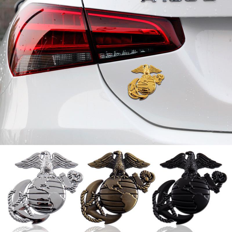 3D Marine Corps Eagle Metal Car Modification Body and Side Stickers