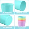TOYMYTOY Unbreakable Plastic Cups, Multicolored, Dishwasher Safe, 500ml, Set of 8, Perfect for Kindergarten, School, and Camping