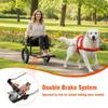 40-60KG Double Brake Dog-Pulling Stroller for Owners To Take Pets To Shopping Dog Trailer Pets Pulling Person Cart with Seat