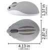 Wireless Mouse with a Moe Hamster Animal Dual Quiet USB Compatible with and MacBooks Appearance, Soundless, Modes, Operation, Receiver, Energy-Saving,